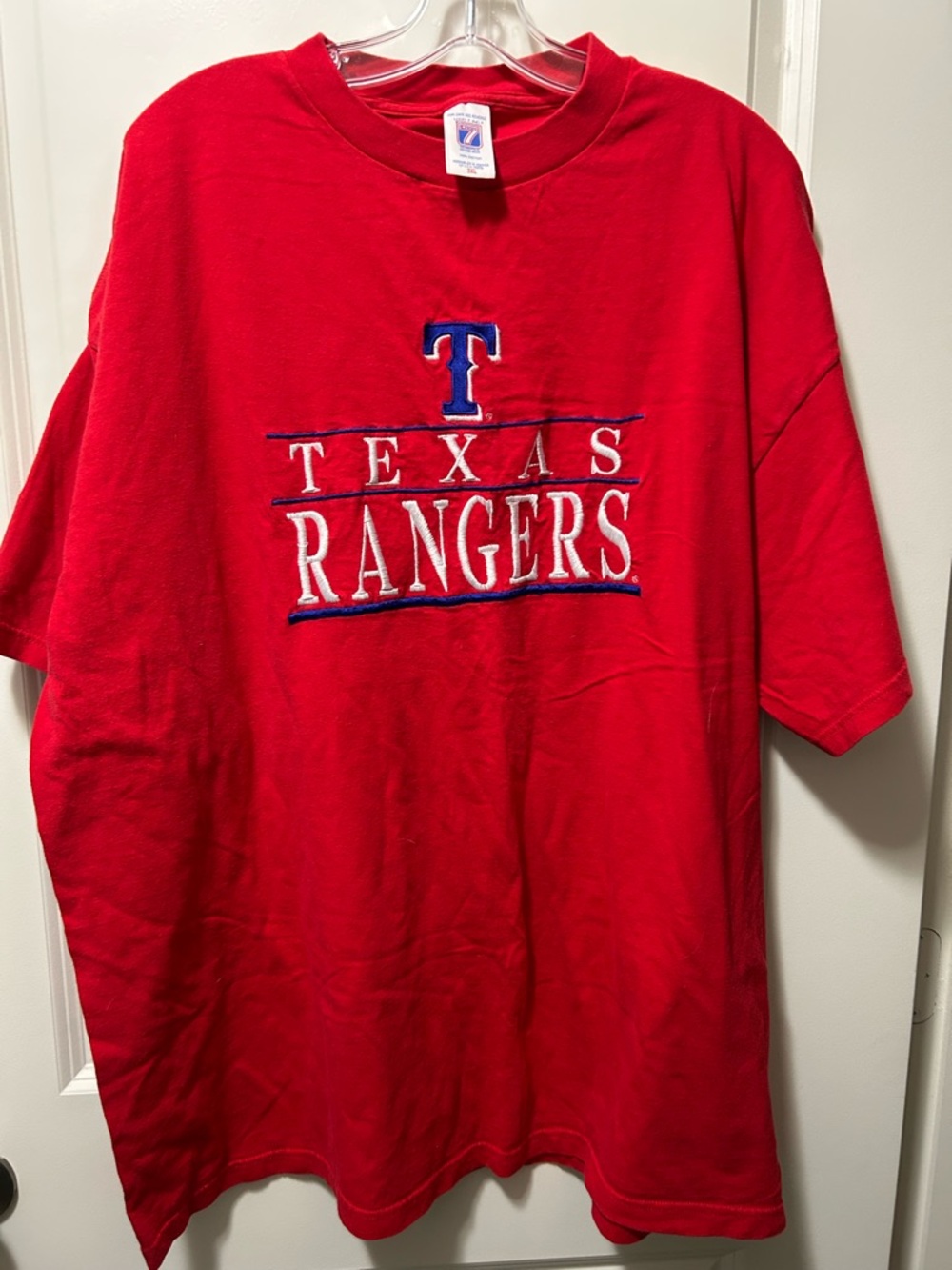 LOGO 7 Texas Rangers Red Short Sleeve Tee